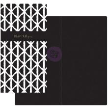 Prima Travelers Journal Notebook Refill - Black &amp; White W/Black Paper