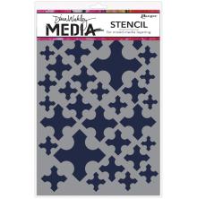 Dina Wakley MEdia Stencils 9X6 - Medieval Crosses