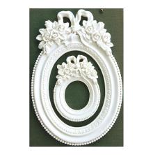 Prima Frank Garcia Memory Hardware Resin Frames 2/Pkg - Blanc Fleur Oval