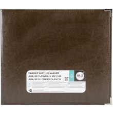 We R Memory Keepers Classic Leather D-Ring Album 12X12 - Dark Chocolate