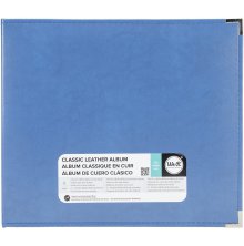 We R Memory Keepers Classic Leather D-Ring Album 12X12 - Country Blue