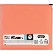 We R Memory Keepers Classic Leather D-Ring Album 12X12 - Coral