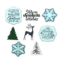 Sizzix Framelits Dies W/Stamps - Christmas is Here