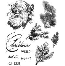Tim Holtz Cling Stamps 7X8.5 - Christmas Classic CMS322