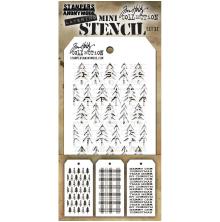 Tim Holtz Mini Layered Stencil Set 3/Pkg - Set 32