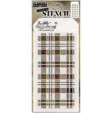 Tim Holtz Layered Stencil 4.125X8.5 - Plaid THS097