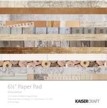 Kaisercraft Paper Pad 6.5X6.5 40/Pkg - Documented UTGENDE