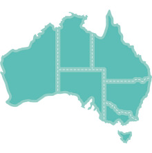 Kaisercraft Decorative Die - Map Of Australia