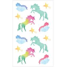 Mrs. Grossmans Watercolor Stickers 4X6.5 - Unicorns Strips