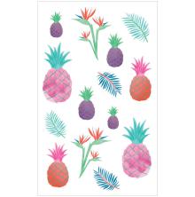 Mrs. Grossmans Watercolor Stickers 4X6.5 - Watercolor Pineapples