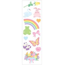 Mrs. Grossmans Stickers 2X6.5 3/Pkg - Pretty Pastel Strips