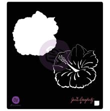 Prima Jamie Dougherty Bloom Stencil 6X6 - Hibiscus UTGENDE