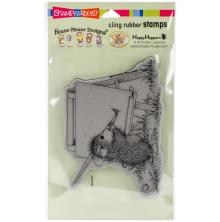 Stampendous House Mouse Cling Stamp 7.75X4.5 - Outdoor Painter UTGÅENDE