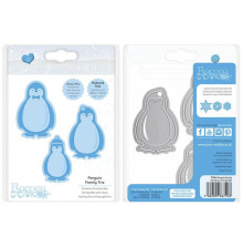 Tonic Studios Rococo Plus Christmas Trio - Penguin Family 1790E