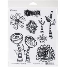 Dylusions Cling Stamps 8.5X7 - Everythings Rosy
