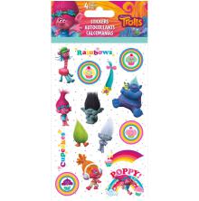 Trolls Standard Stickers 4 Sheets