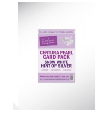 Crafters Companion Centura Pearl Card Pack A4 50/Pkg - Hint of Silver