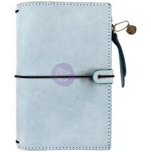 Prima Travelers Journal Leather Essential 5X7.25 - Ice Blue