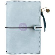 Prima Travelers Journal Leather Essential 5X7.25 - Ice Blue UTGENDE