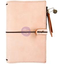 Prima Travelers Journal Leather Essential 5X7.25 - Peach UTGENDE