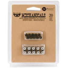 Prima Finnabair Mechanicals Metal Embellishments 20/Pkg - Mini Hardware