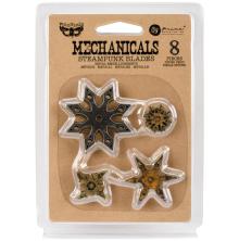 Prima Finnabair Mechanicals Metal Embellishments 8/Pkg - Steampunk Blades