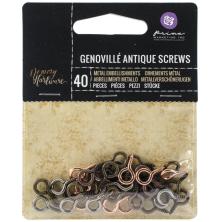 Prima Frank Garcia Memory Hardware Embellishments - Genouille Antique Screws