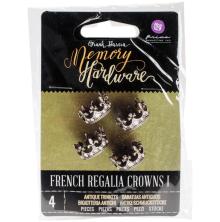 Prima Frank Garcia Memory Hardware Embellishments - French Regalia Crowns I