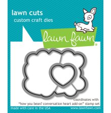 Lawn Fawn Dies - How You Bean? Conversation Heart Add-On LF1554