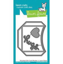 Lawn Fawn Dies - Stitched Gift Card Pocket LF1558