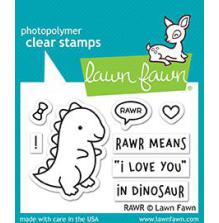 Lawn Fawn Clear Stamps 2X3 - Rawr LF1555