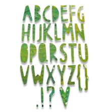 Sizzix Thinlits Die - Paper Cuts Alphabet UTGENDE