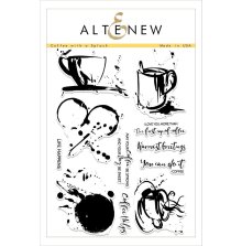 Altenew Clear Stamps 6X8 - Coffee with a Splash