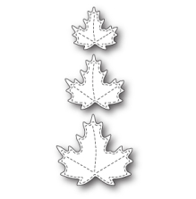 Poppystamps Die - Stitched Maple Trio