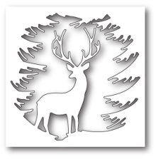 Memory Box Die - Evergreen Reindeer