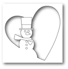 Memory Box Die - Snowman Heart Collage