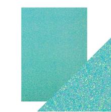 Tonic Studios Craft Perfect A4 Glitter Card - Tropical Tide 9950E