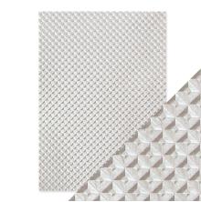 Tonic Studios Craft Perfect Speciality Paper A4 - Silver Chequer 9814E