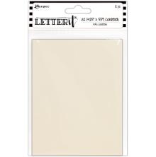 Ranger Letter It Cardstock 4.25X5.5 12/Pkg - Ivory