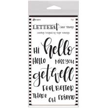 Ranger Letter It Clear Stamp Set 4X6 - Greetings