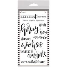 Ranger Letter It Clear Stamp Set 4X6 - Celebration