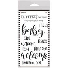 Ranger Letter It Clear Stamp Set 4X6 - Baby