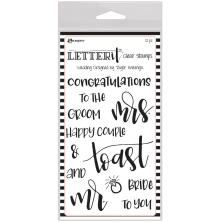 Ranger Letter It Clear Stamp Set 4X6 - Wedding