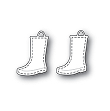 Memory Box Die - Stitched Rain Boots