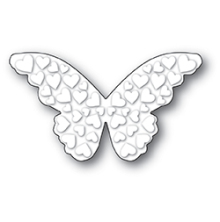 Poppystamps Die - Embossed Heart Butterfly