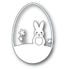 Poppystamps Die - Easter Bunny Egg