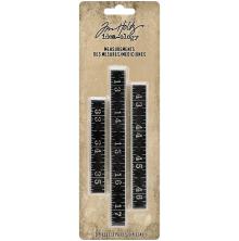 Tim Holtz Idea-Ology Metal Ruler Measurements 3/Pkg .5 High, Ass. Lengths