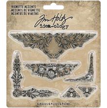 Tim Holtz Idea-Ology Metal Vignette Accents 6/Pkg