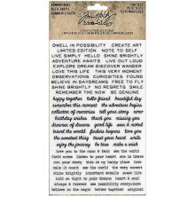 Tim Holtz Idea-Ology Remnant Rubs Rub-Ons - Tiny Text