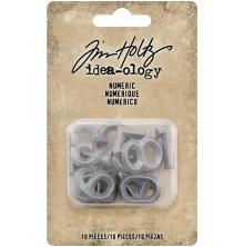 Tim Holtz Idea-Ology Metal Numbers 10/Pkg